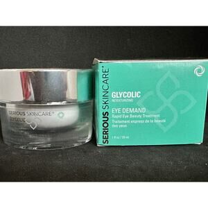 NOS 2 jars Serious SkinCare Retexturizing Eye Demand; 1 oz.; Sealed
